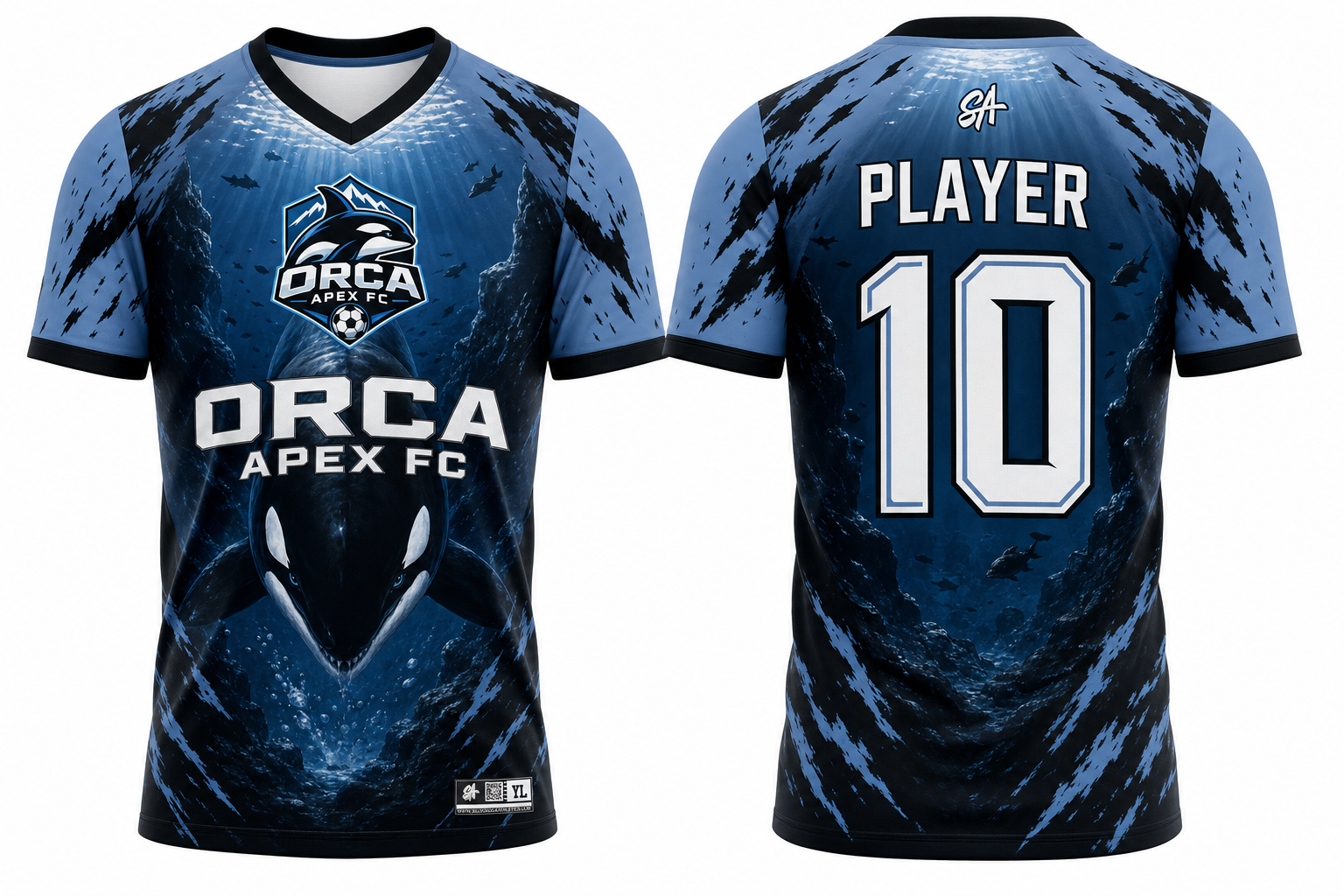 Orca Apex FC design mockup