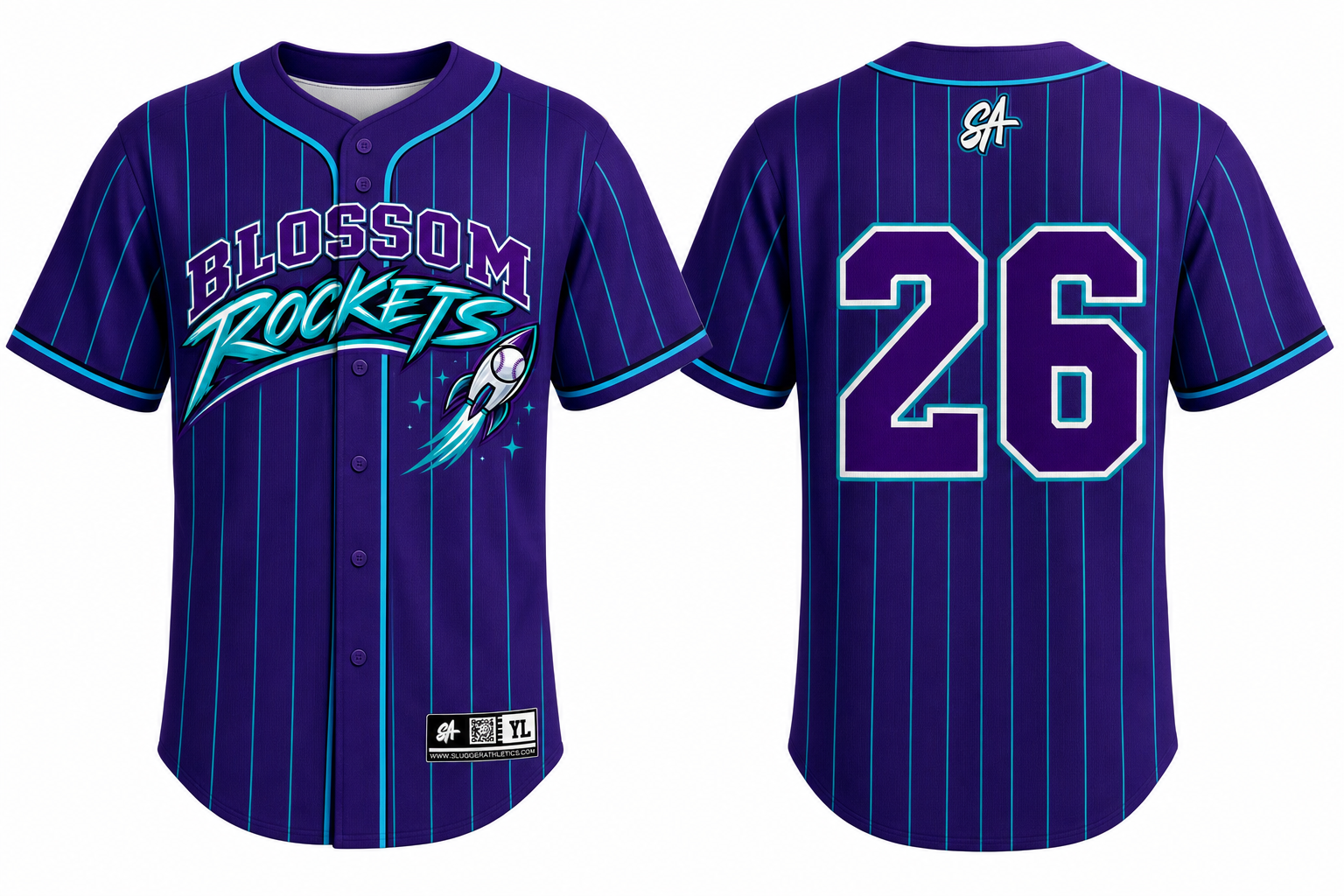 Blossom Rockets design mockup