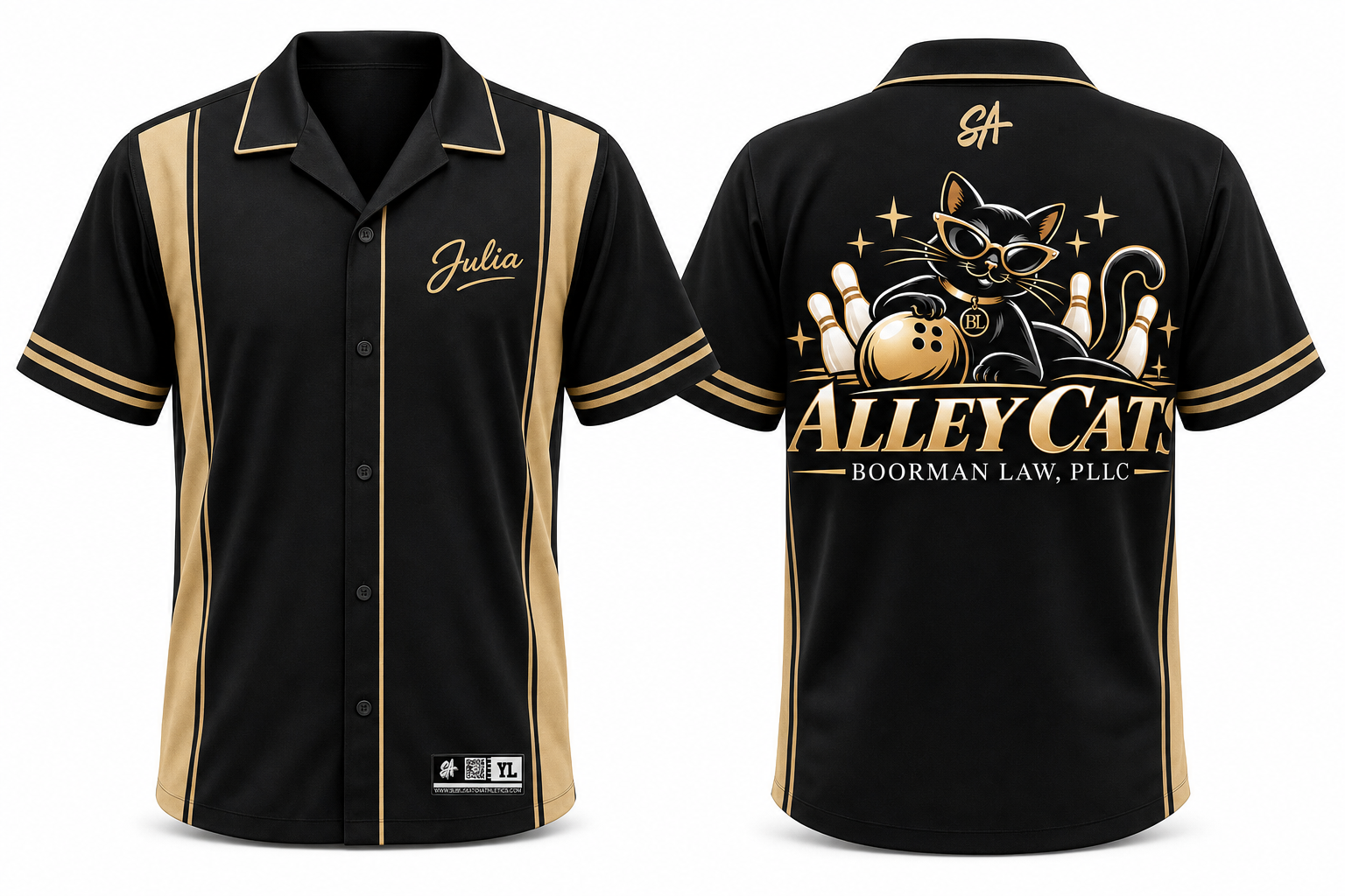 ALLEY CATS design mockup