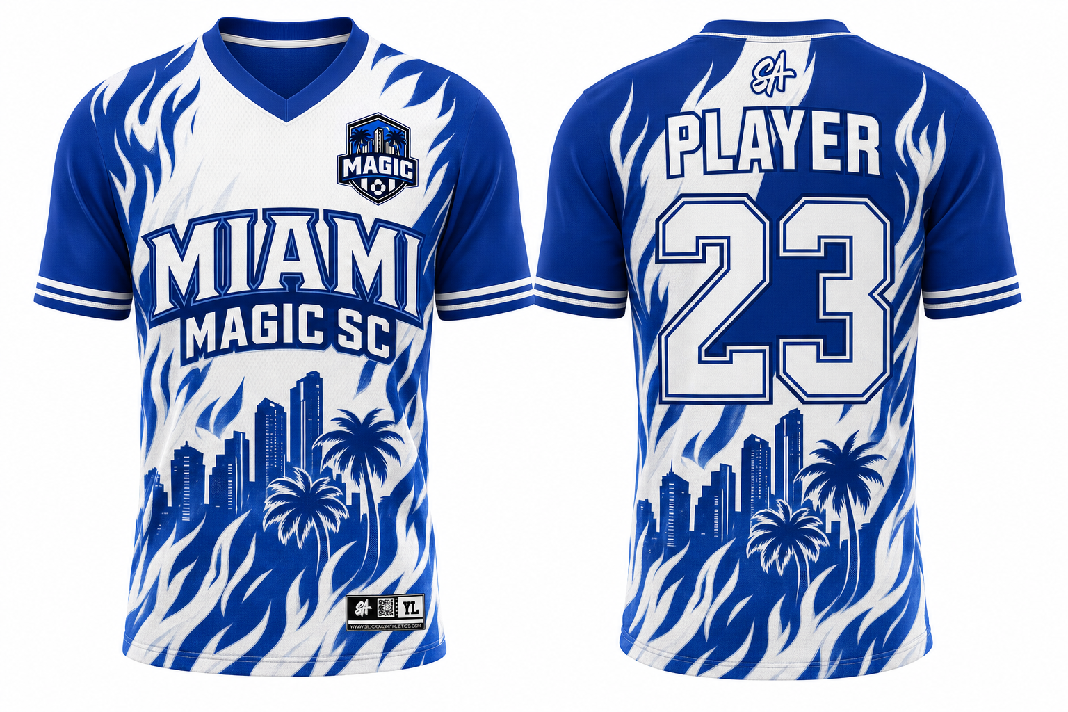 Miami magic sc design mockup