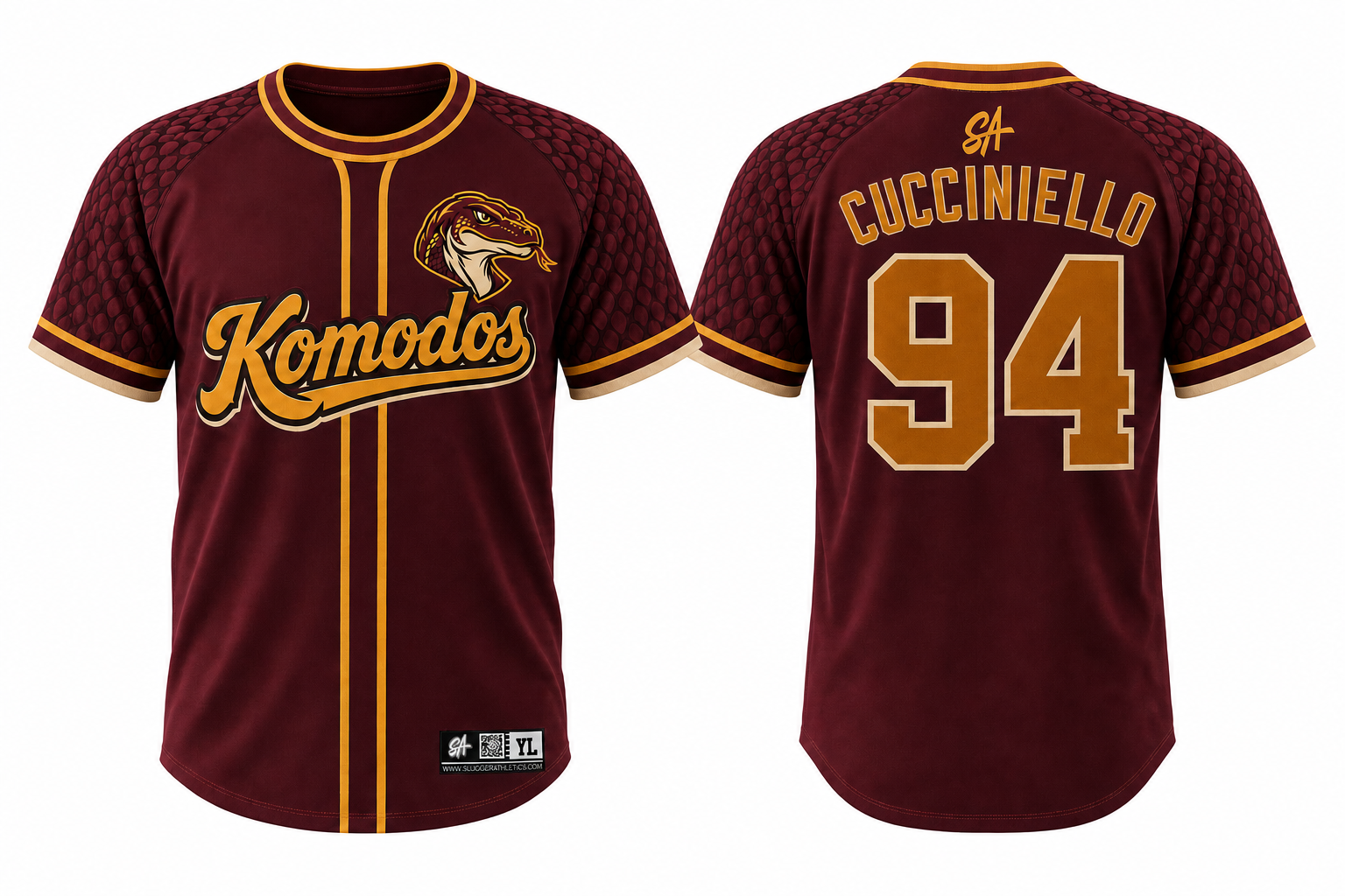 Komodos design mockup