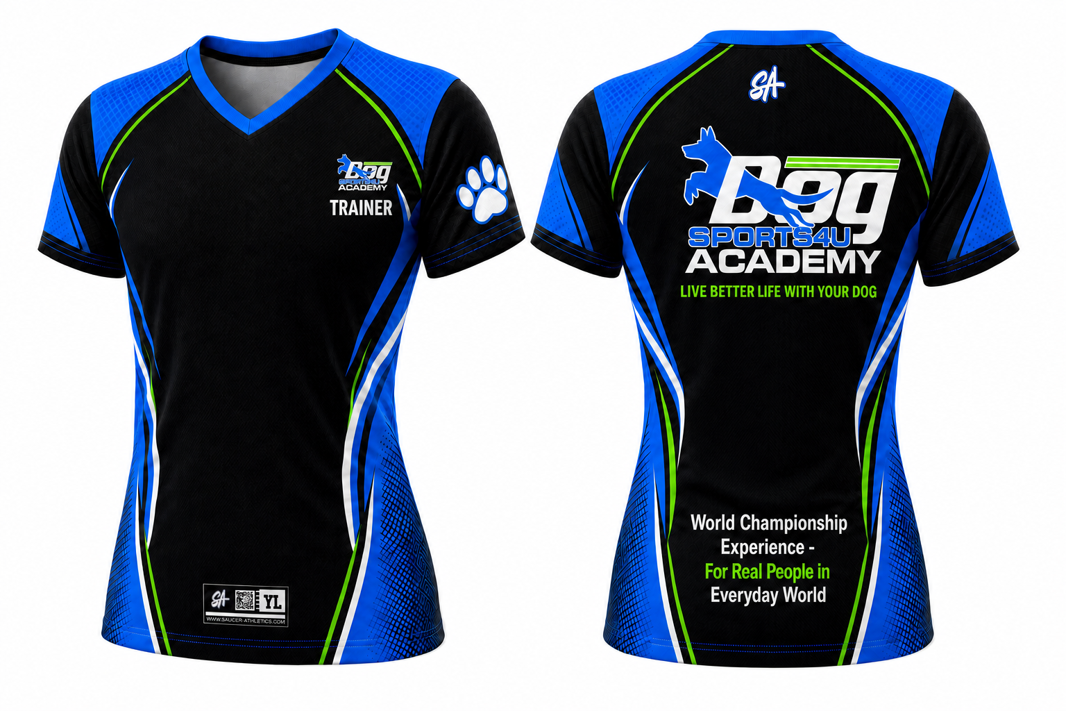 DogSports4u Academy design mockup