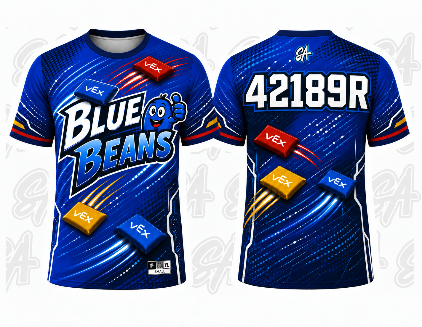 Blue Beans design mockup
