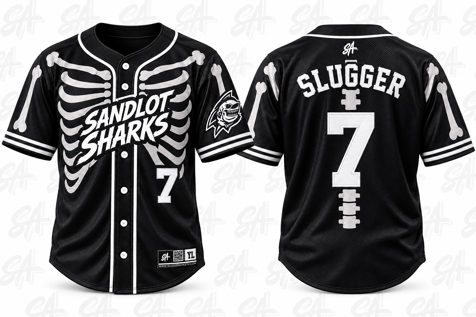 Sandlot Sharks  design mockup