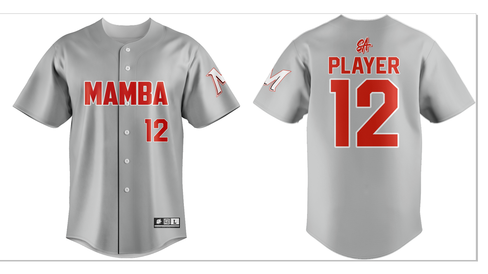 Mamba Baseball design mockup