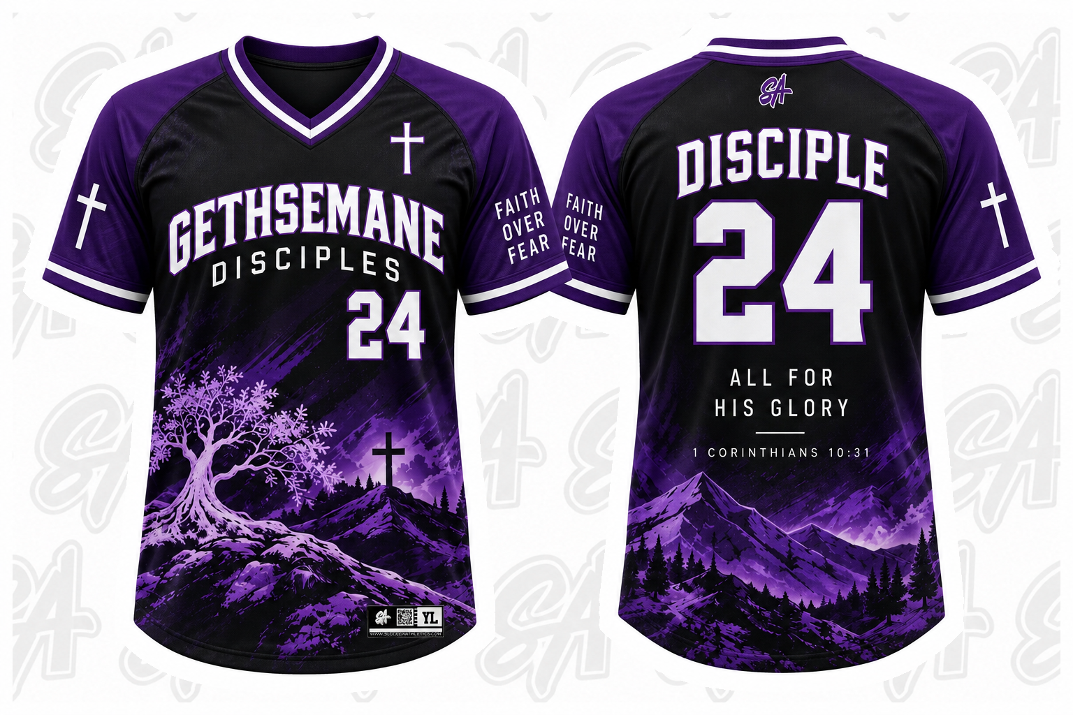 Gethsemane Disciples design mockup