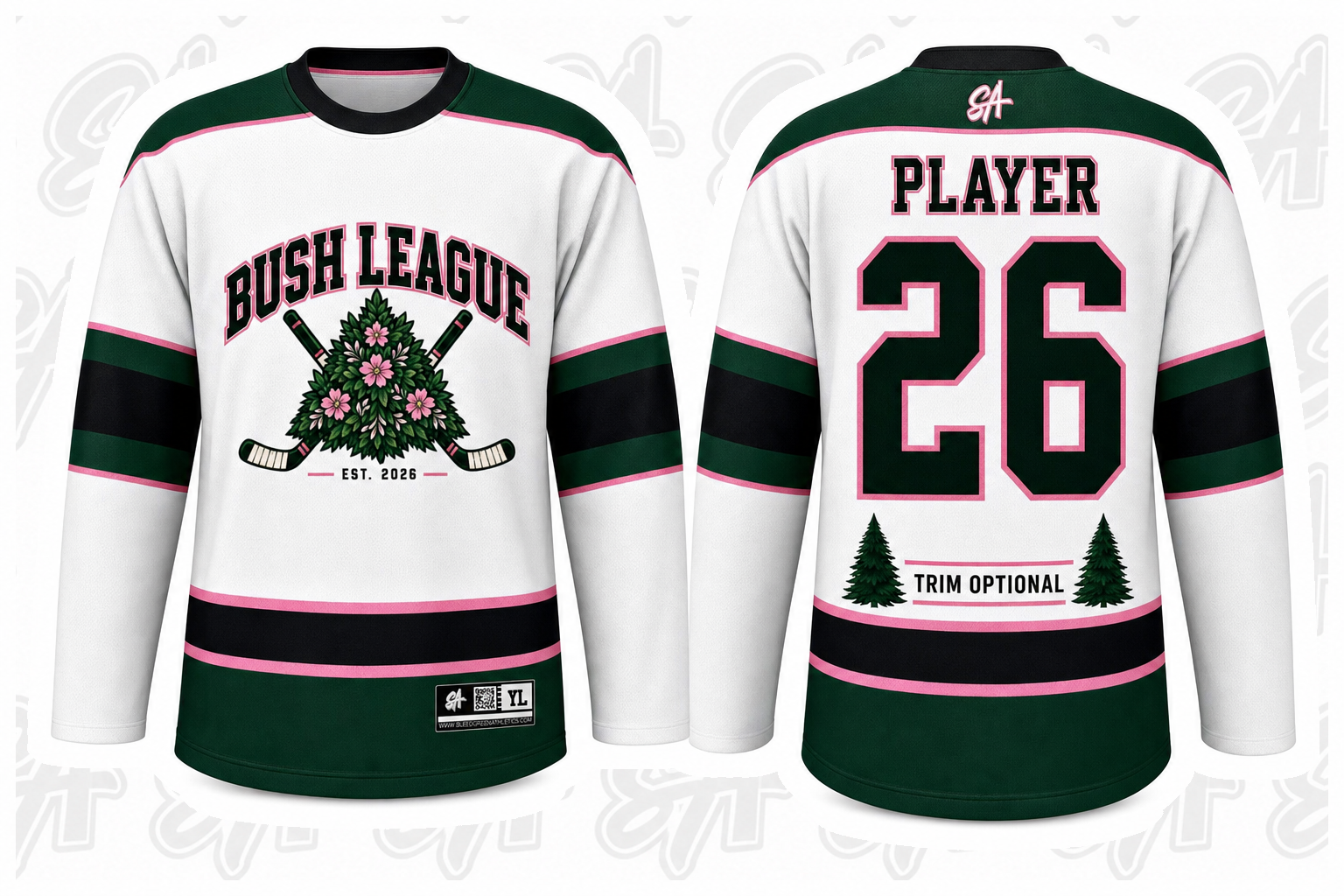 Bush League design mockup