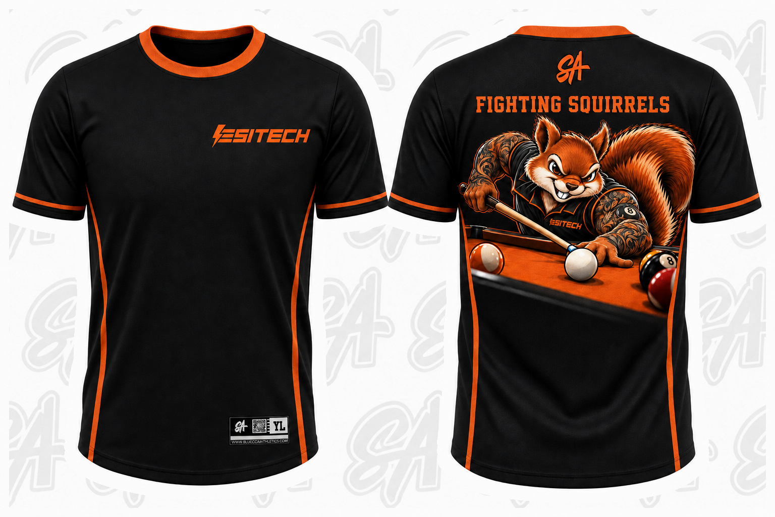 Fighting Squirrels / ESITECH design mockup