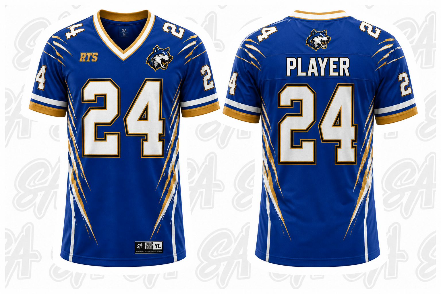 Roberta T. Smith Elementary Timberwolves design mockup