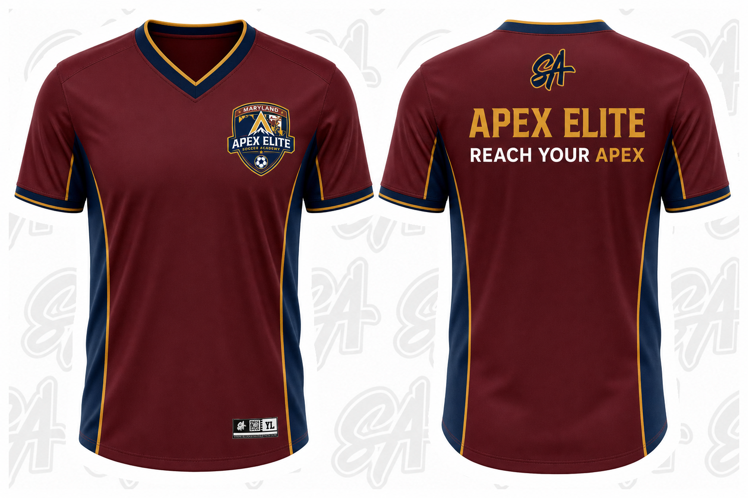 Maryland Apex Elite design mockup