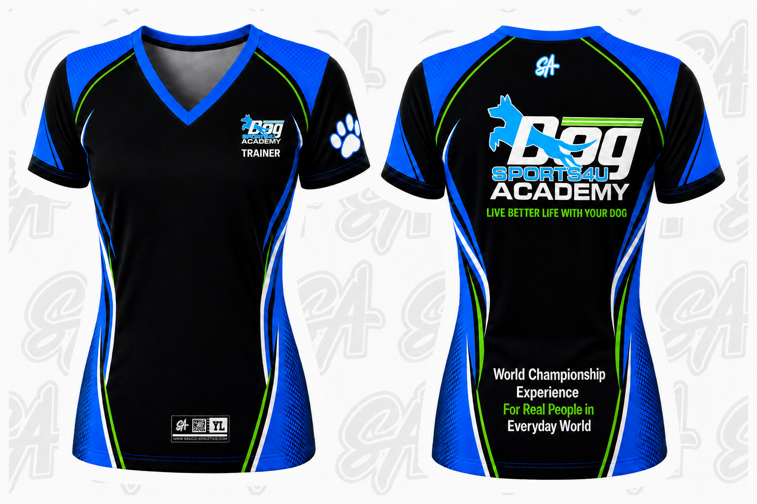 DogSports4u Academy design mockup