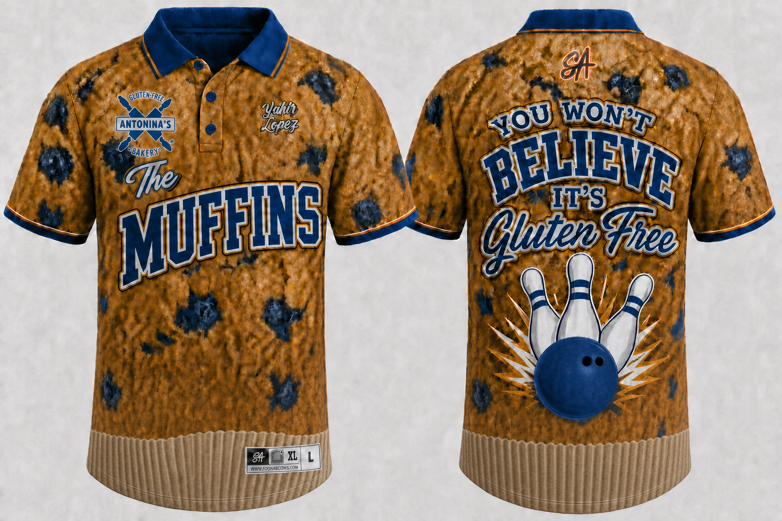 The muffins design mockup