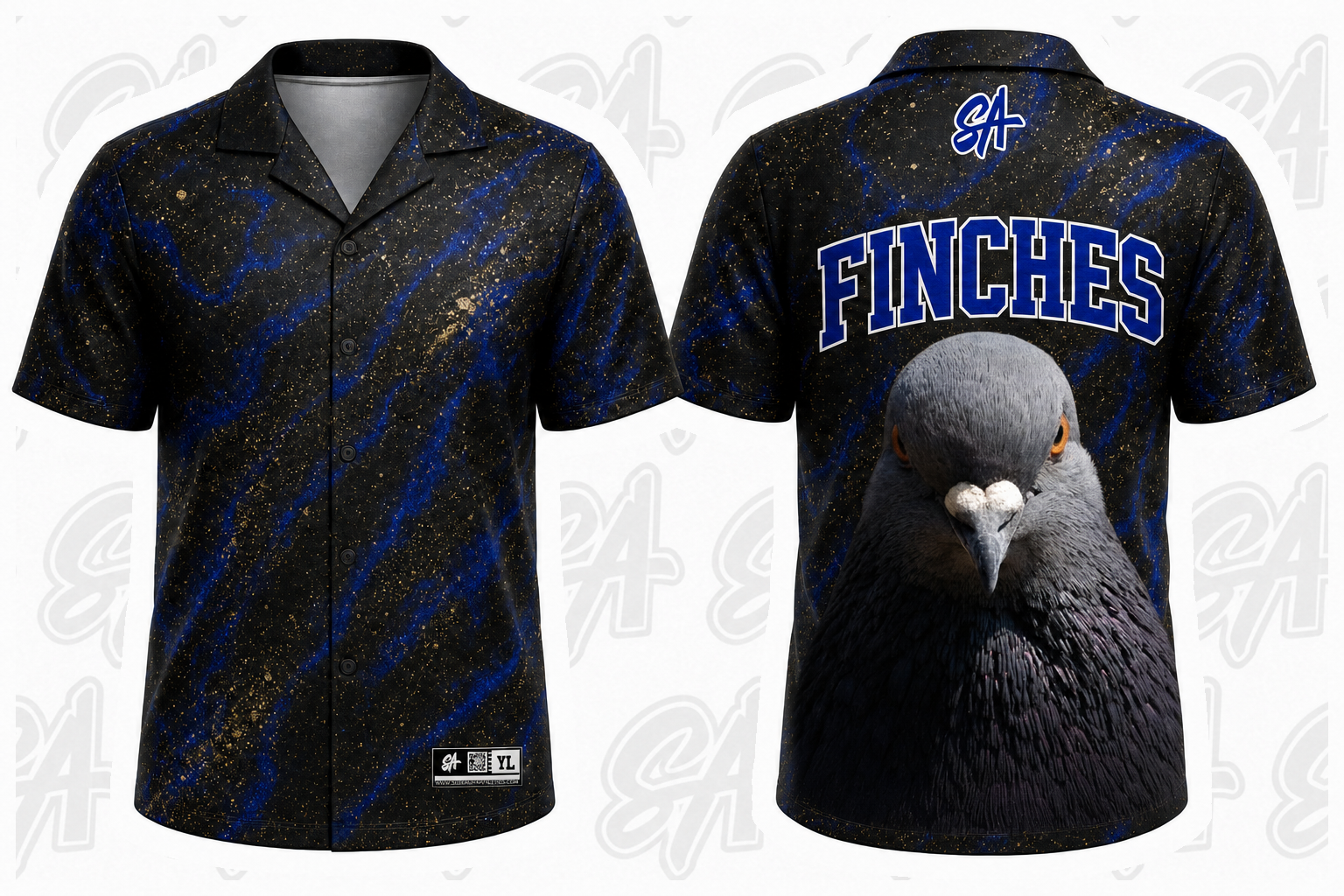 Finches design mockup