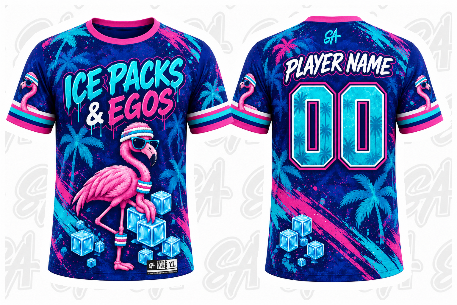 Ice Pack & Egos design mockup