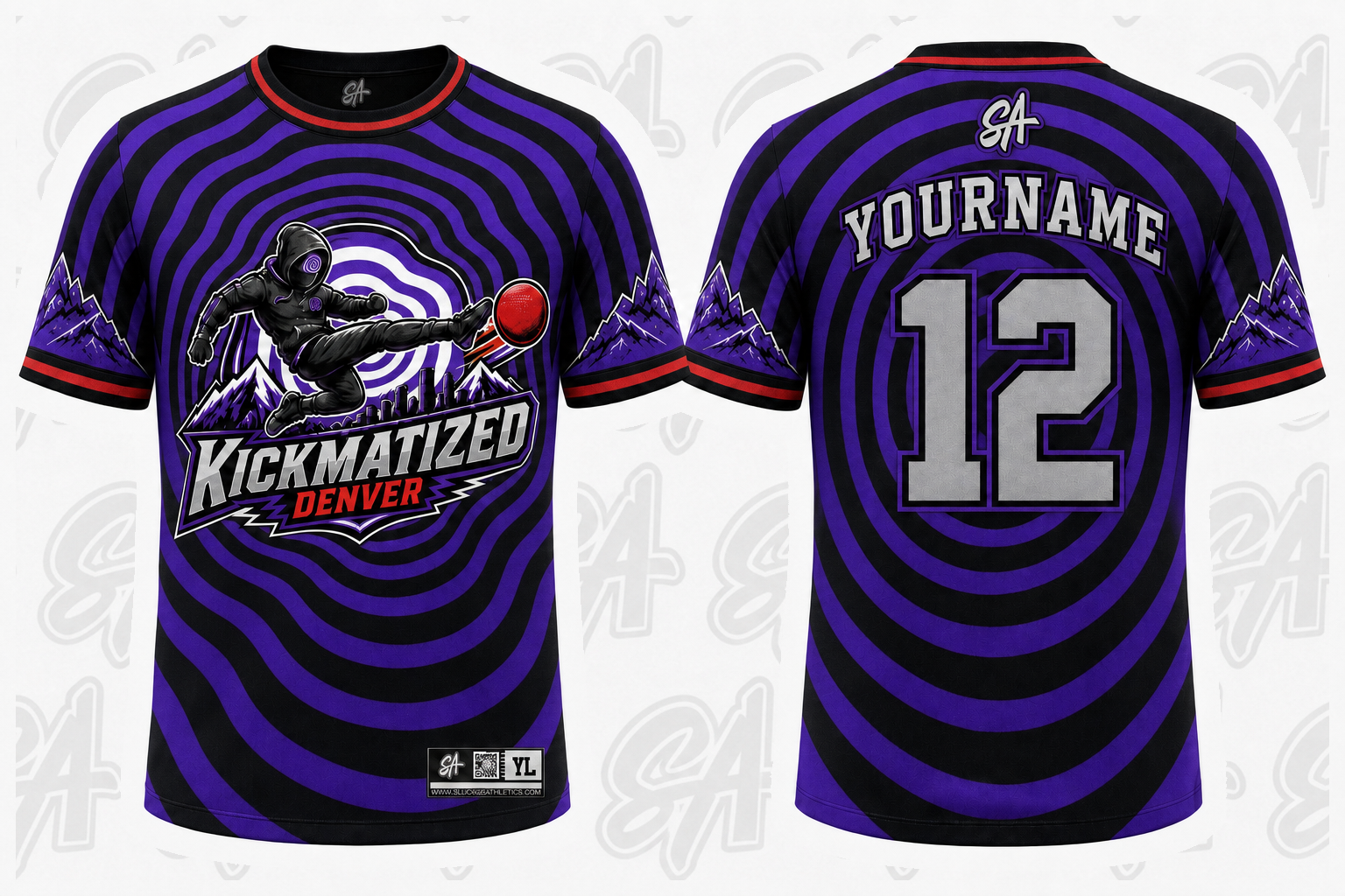 Kickmatized design mockup