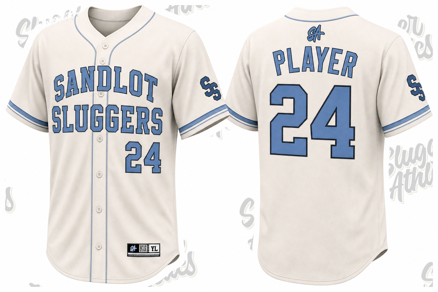 Sandlot Sluggers design mockup