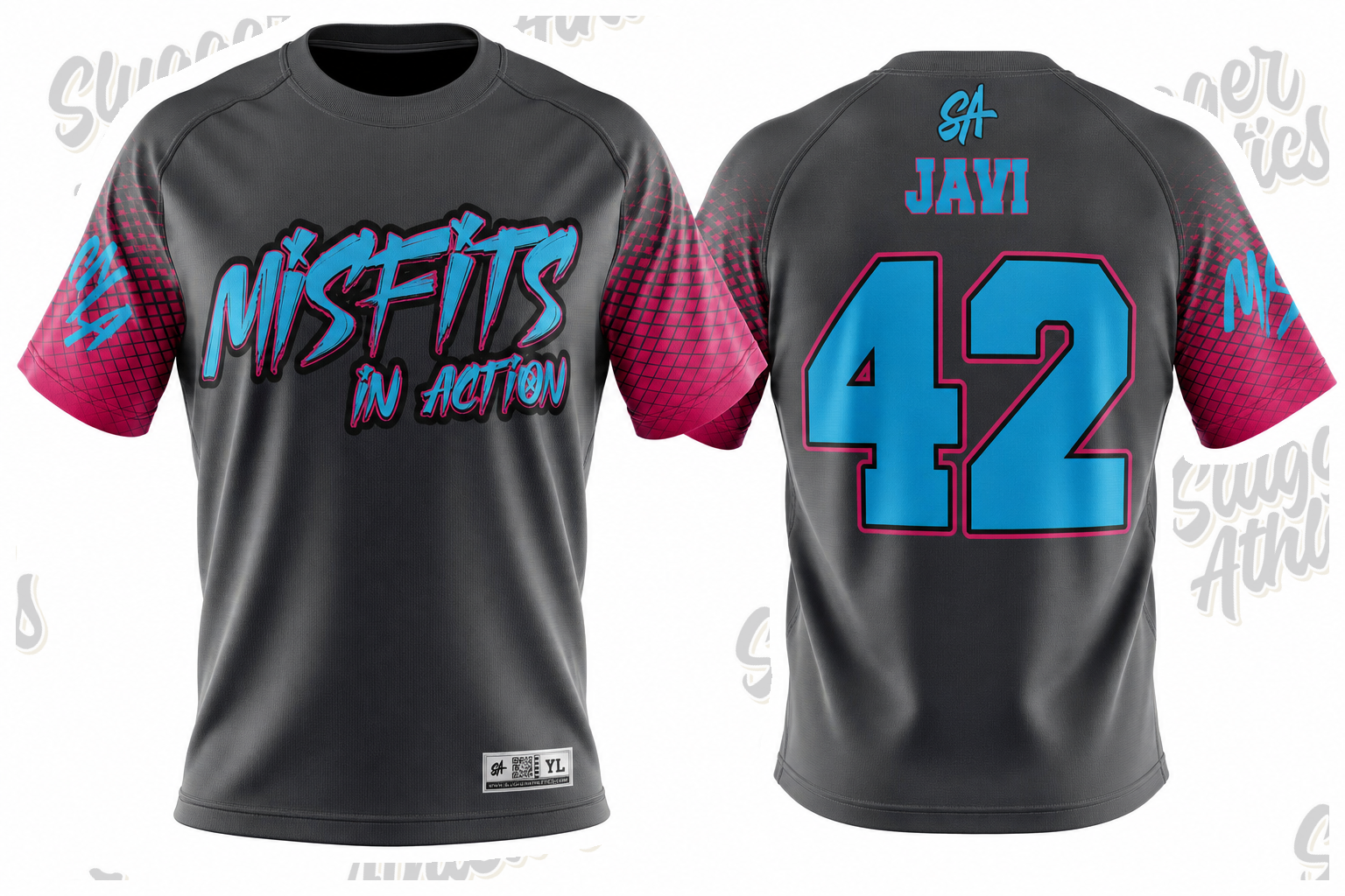 Misfits in Action design mockup